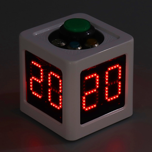Digital Shot Nedräkningstimer För Pokerspel, Multifunktionell Timer Med Tydlig Display Och Justerbar Ljusstyrka, 4-sidig Kubtimer Med