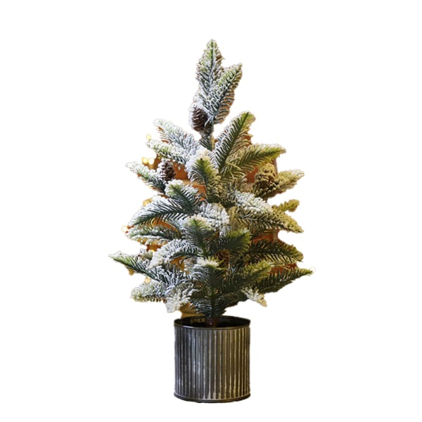 Flocking artificial Christmas tree, desktop cedar Christmas