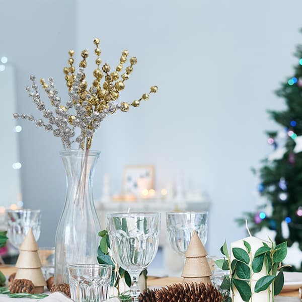 Bärgrenar för julgransdekorationer, pyssel, ornament, heminredning