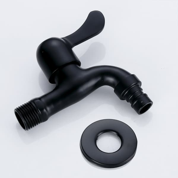 Baderomkraner, for hage i 304 rustfritt stål, svart, 1/4\"