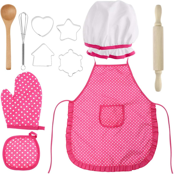 Kinderschürze Koch und Backset, Kochset für Kinder 11