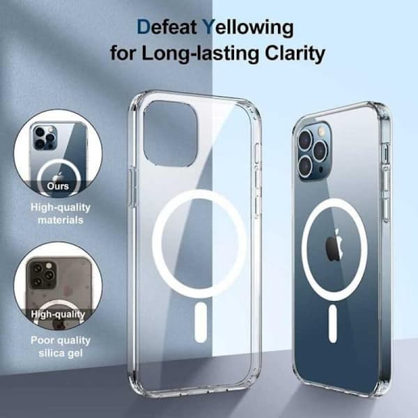 iPhone 13 Transparent Skyddsfodral med MagSafe-kompatibilitet