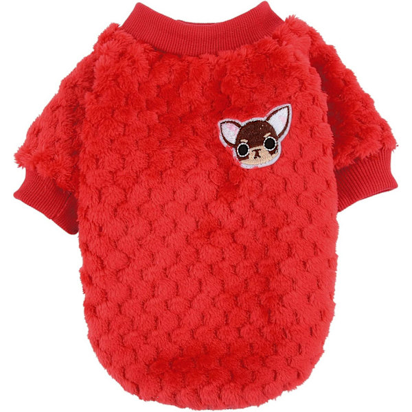 Sweater til lille hund/kat fleece vinterfrakker varme pullovers kæledyr