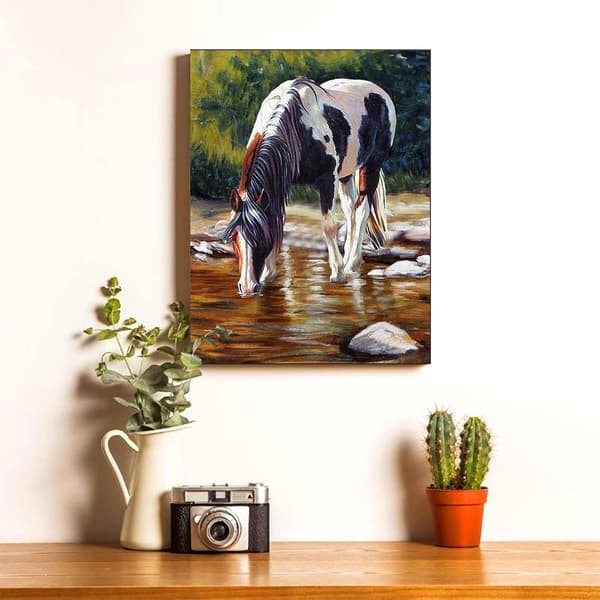 5D Diamantmaleri Sæt 30x40cm DIY Farverig Hest Diamant Kunst Sæt