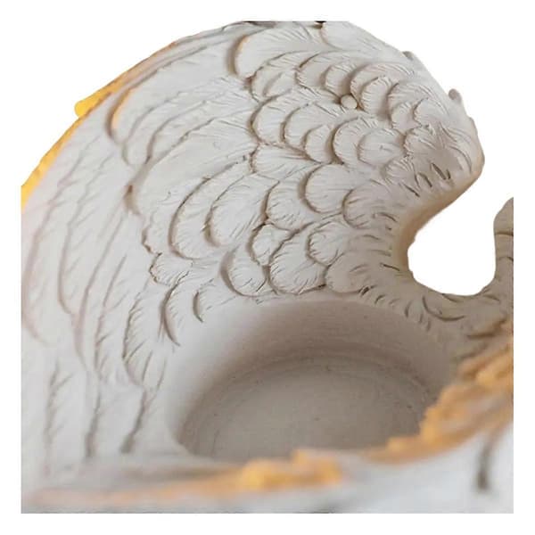 Englevinge lysestake Nordisk stil lysestake ornamenter Bryllupsdekorasjon Romantisk stue (uten stearinlys)