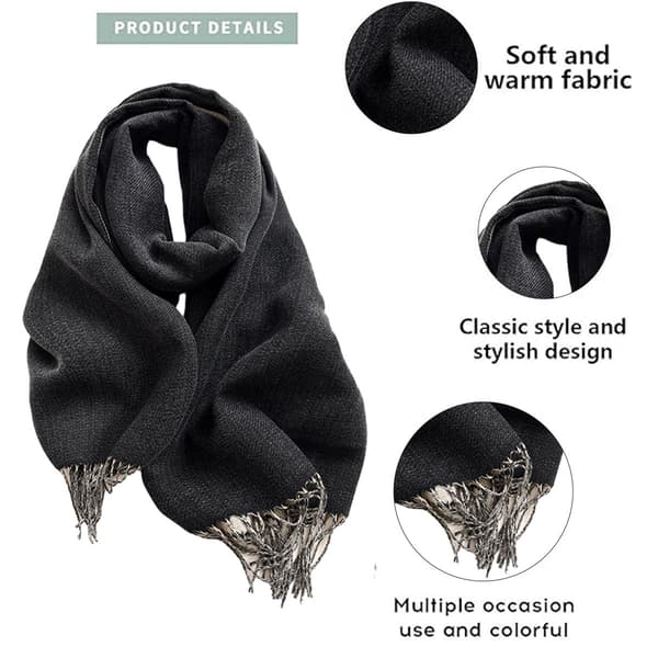 Vintertørklæder til kvinder Pashmina sjaler Wraps til aftenkjoler Store varme bløde tørklæder, 66cm*180cm