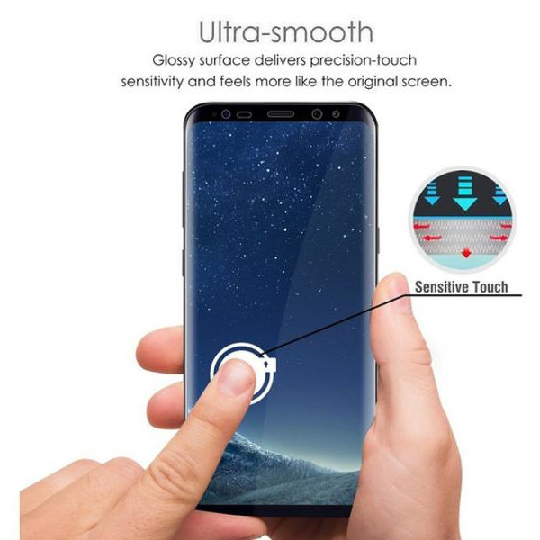 2st Samsung S9  Skärmskydd med böjda kanter