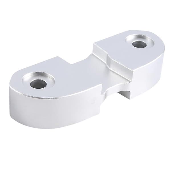 Motorsykkelstyreforhøyer Drag Handle Bar Clamp Extend Adapter for Scrambler 400 800 1100 (sølv)