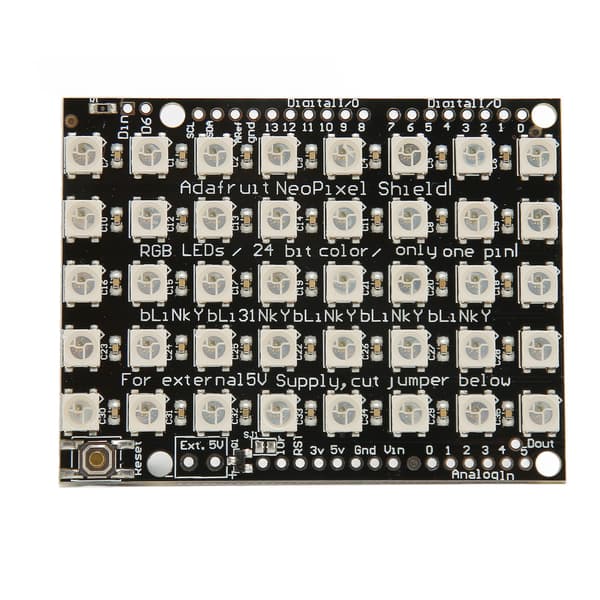 WS2812B 5050 RGB LED Integrert Driver 5x8 40 Bits Fullfarge Lysutviklingskort for Hotell