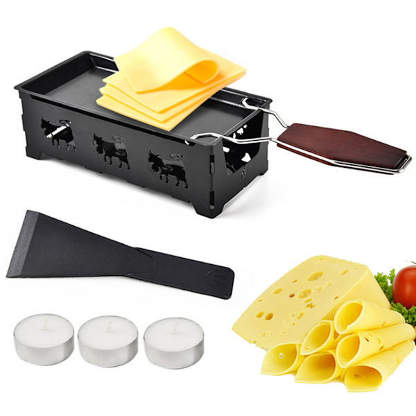 Ljusstake Ost Bakplåt Spis Set Non Stick Raclette
