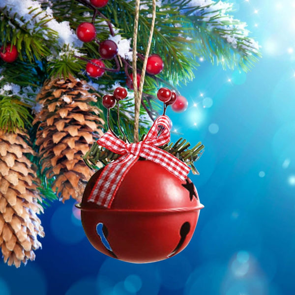 Cloche De Noel, 6PCS Ensemble De Décorations d'arbre De Noël