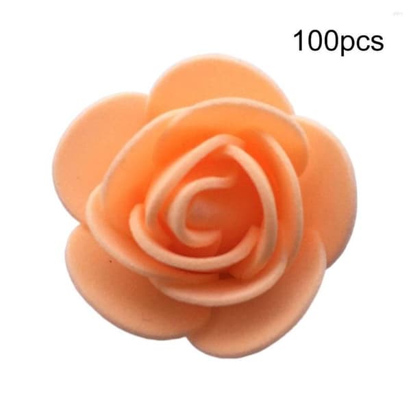 3.5cm Artificial Roses, 100-pack, DIY Foam Flower Buds, Decoration Material