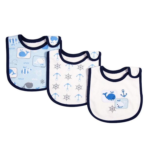 Babyhaklappar Mjuka och Absorberande Ekologisk Bomull Bandana Dregelhaklappar Set för Pojkar Flickor Nyfödda 0-36 Månader Style 3