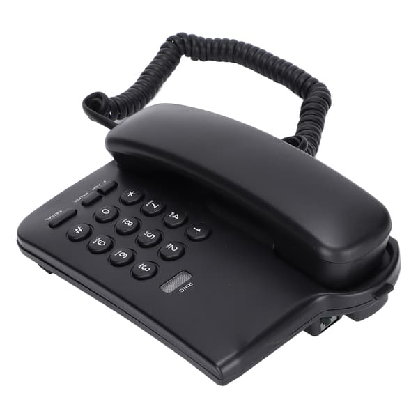 Väggmonterad fast telefon med samtalsindikator, P T Dual Mode Anti-Interference fasttelefon stöder återuppringning för hotell och kontor