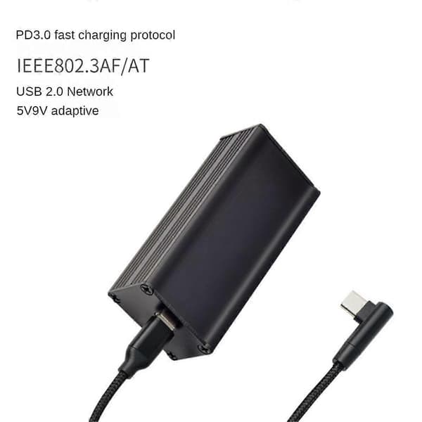 POE strømforsyningsnetværkskort POE til USB-C netværkskort POE netværkskort 5V 9V adaptivt USB-C netværkskort
