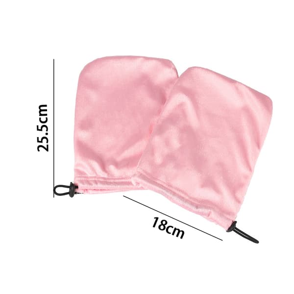 Paraffinvaxhandskar och -sockor Paraffin SPA Vantar Foder Vaxbad Handfotbehandling Vantar för kvinnor och män Pink