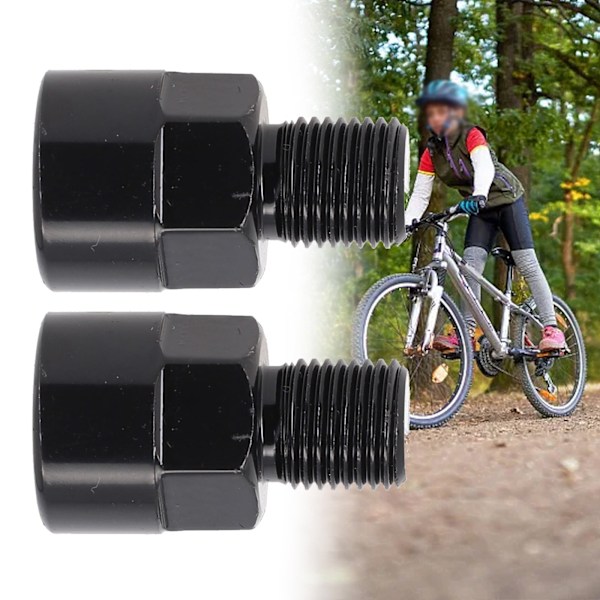 Pedalförlängningsadapter, pedaladapter passar 9/16 tum pedal och 1/2 tum vevpartikonverteringsdelar