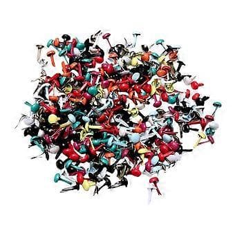 200 st Mini Brads Pappersfästen Dekorativa Stämplingar för Scrapbook-tillbehör ( )