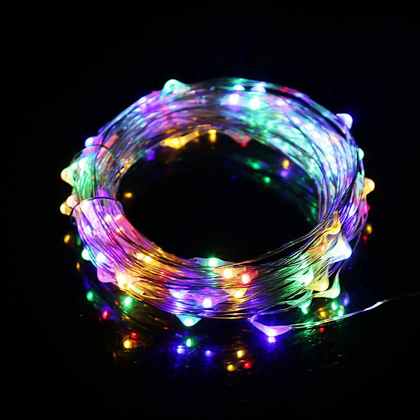 5m 50LED Ljus USB-lampa med fjärrkontroll för hemsemester inomhusdekoration