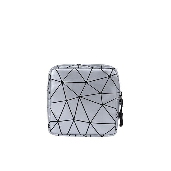 11.5*11.5*3cm, (Sølv) 2 Stykker Menstruationsposer til Teenagepiger S