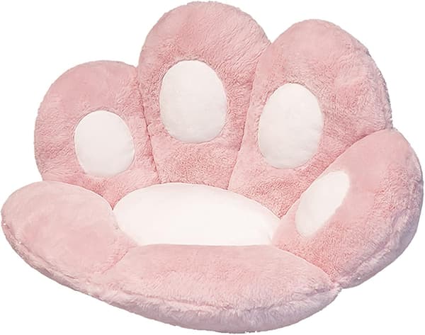 Mjuk Kudde med Kattpåtår Plush Kudde Soffa Kudde Söt Soffa