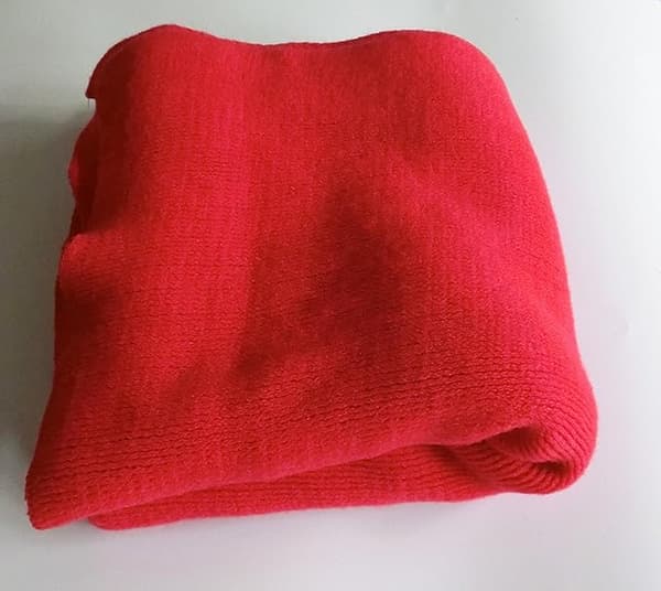 Varmt vinterskjerfsett for kvinner, pleddskjerf ensfarget CLT01 Red