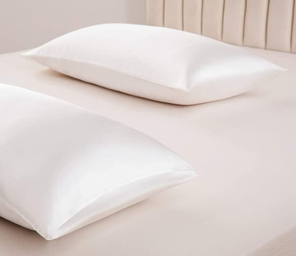 2-pack Satinkuddfodral för hår och hud, satinkuddfodral med kuvertstängning