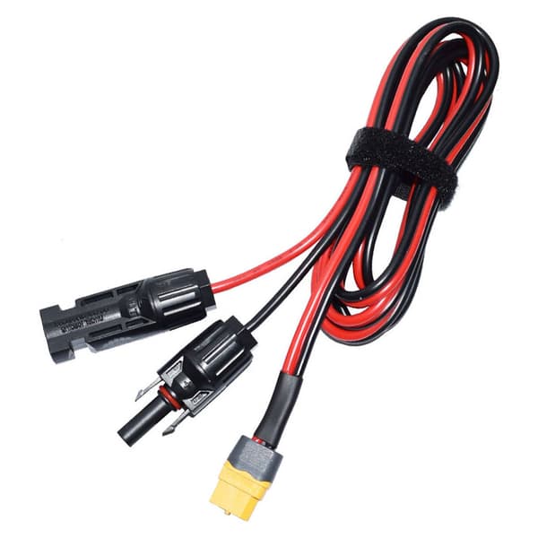 Solarladekabel Solarplugg til XT60 Adapterkontakt 12AWG S