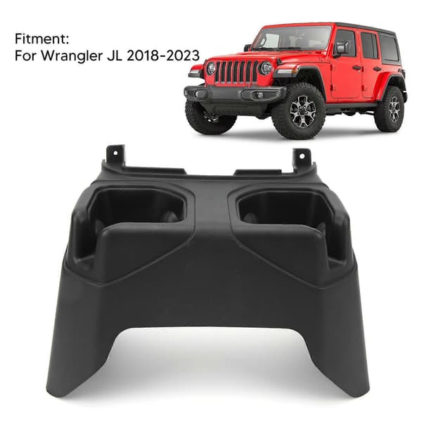 Bilkopholder 6BN67TX7AC Bageste Midterkonsol Drikkeholder til Wrangler JL 2018 til 2023