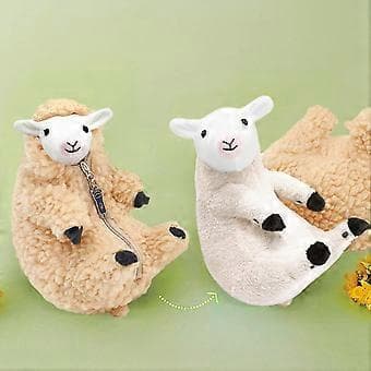 Söpöt ajetut lammaslelut Kawaii Lammaspehmolelut Lahjat