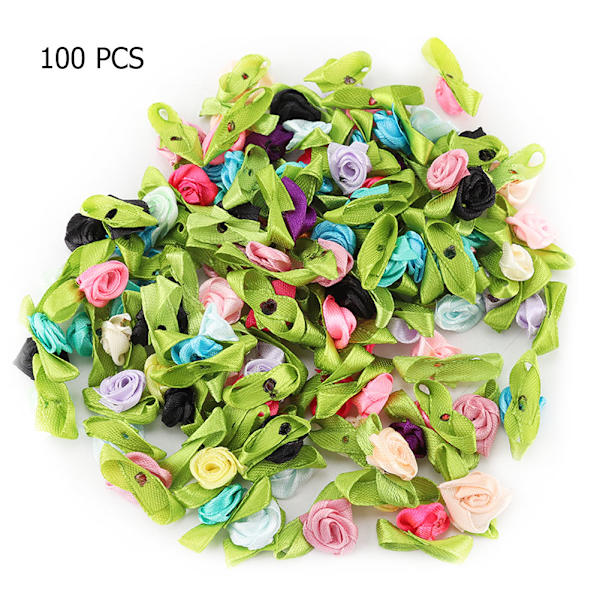 100 st konstgjorda plastblommor DIY Girlang Vävda tillbehör