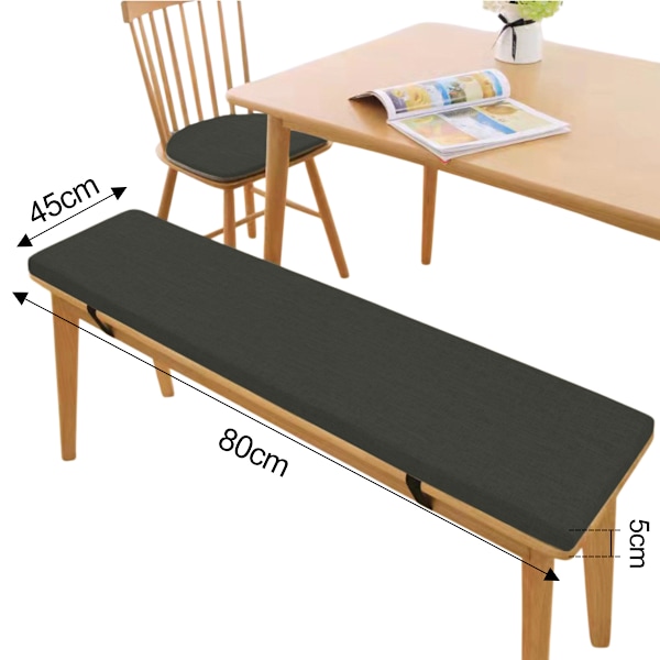 5 cm tjock sittdyna för bänk, tvättbar stolsdyna för bänk, trädgårdsbänkdyna utomhus, stor sittdyna för stol golv kontorsstol, Style 3