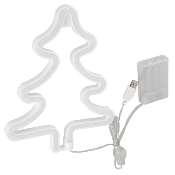Led-ljusskylt Gröna Julgranar Säker Stabil Unik Form