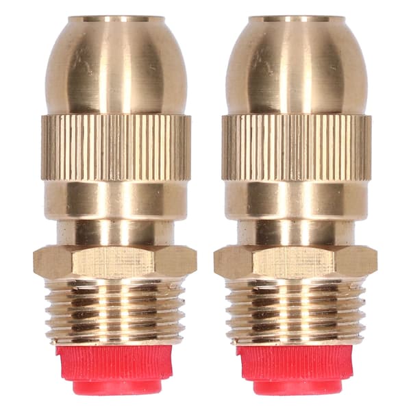 Tilbehør til vanningssystem med justerbar sprinklerdyse, bærbar mini gassregulator stil messingbeslag for solid sprinkler vanning
