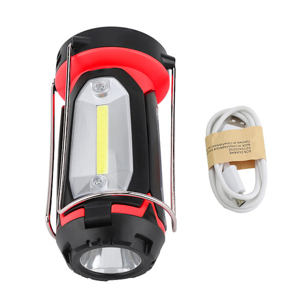 USB-laddningsbar LED-lampa Bärbar Utomhus Camping Ficklampa