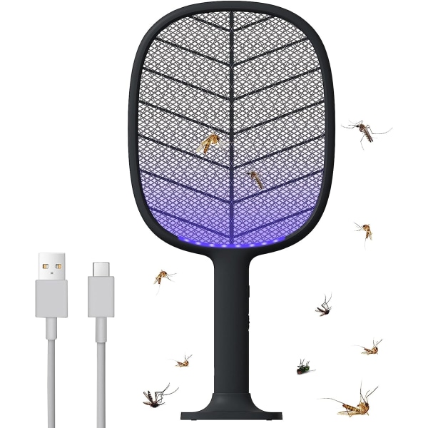 Bärbar handhållen Bug Zapper Racket för inomhusbruk utomhus, USB