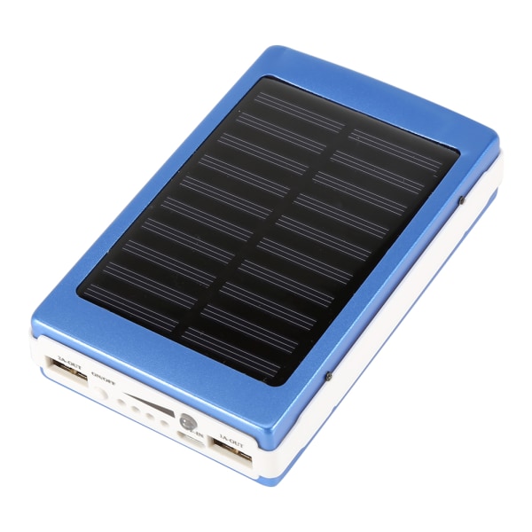 10000mAh Dual USB Port Bärbar Mobiltelefon Power Bank Solar