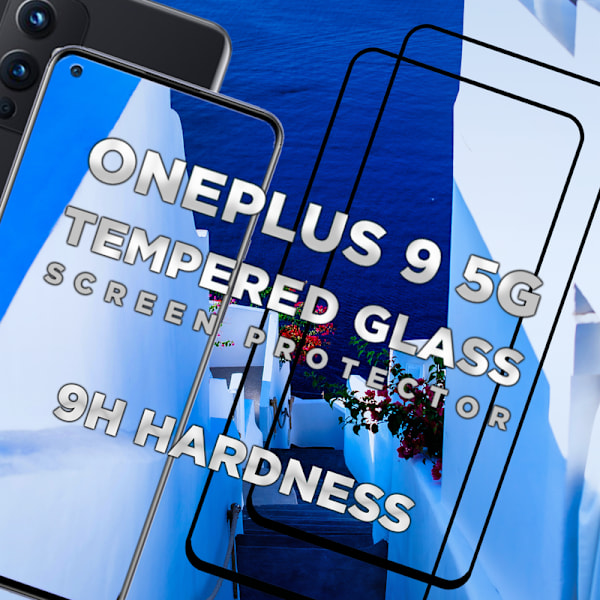 2 Pack OnePlus 9 5G - Härdat glas 9H - Super kvalitet 3D Skärmskydd