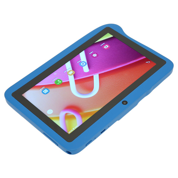 7-tums Barnplatta MTK6592 8 Kärnor CPU för Android 10.0 2GB RAM 32GB ROM 2.4G 5G WIFI IPS Portabel Platta 100‑240V Blå AU-kontakt