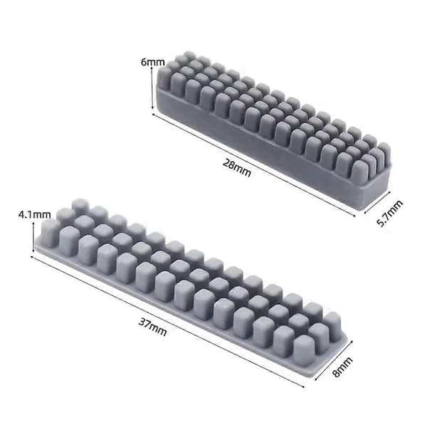 Til A1 Prusa XL visker silikonebørste dysebørste varm seng montering skrubberenser til 3D-printer