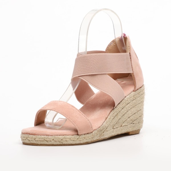 Dam Platform Wedge Sandaler Ankle Strappy Open Toe Slingback