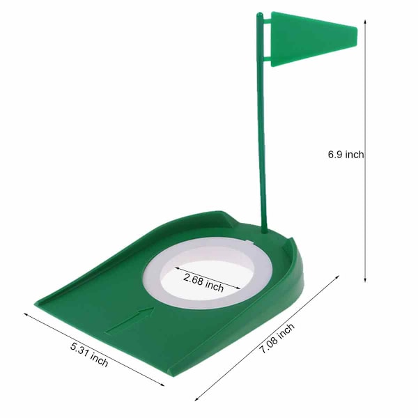 2-pack Golf Putting Cup med flagga, Golfövnings Putting Cup, Ett träningshjälpmedel för män och kvinnor för övning hemma, inomhus eller utomhus Style 1