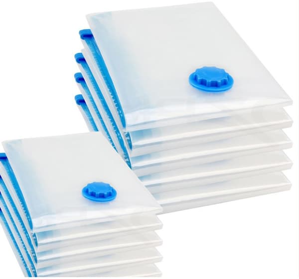 6-pack Vakuumförvaringspåsar 2L 100x80 + 2M 80x60 + 2S 60x40cm (Hand)