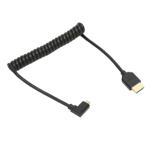 Audio Return Channel, Micro HDMI - HDMI -sovitin, kierrekaapeli, suorakulmainen liitin, 8K 48 Gbps HD Multimedia Interface, Plug and Play