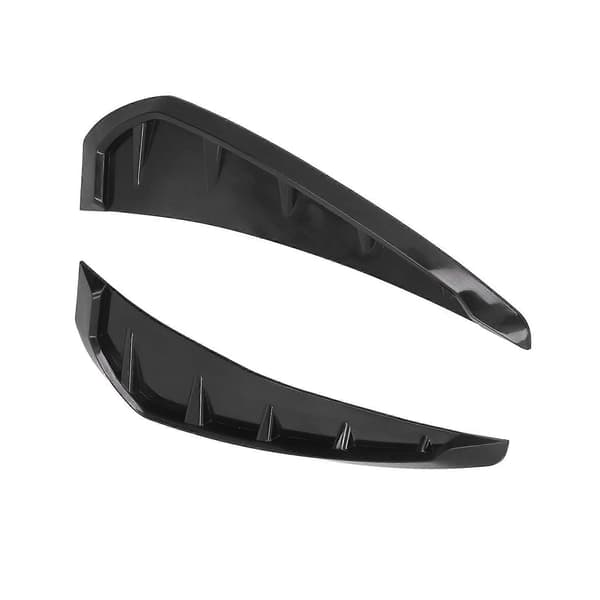 2PCS Bil Sidostänkskärm Luftventil Trimskydd Vänster Höger Gummi Svart Universal Dekoration
