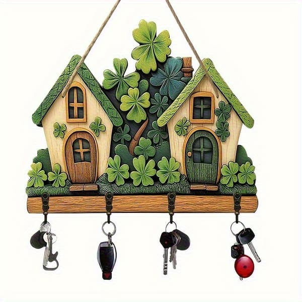 Clover vægkrog i sommerhusstil, 30 x 23 x 0,4 cm