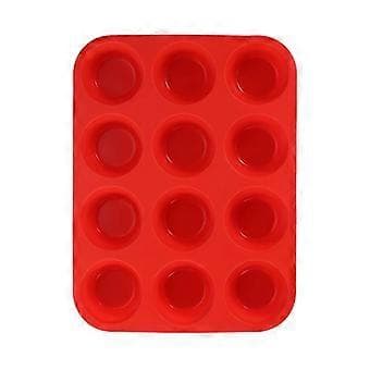 Silikon Rund Egg Terte Form Bakeverktøy Jevn Cup Cake Form Tykk Silikon Kakeform