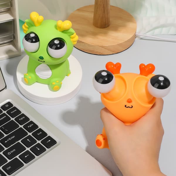 Sininen Pop-Eye Dragon Stress Relief Squeeze Toy