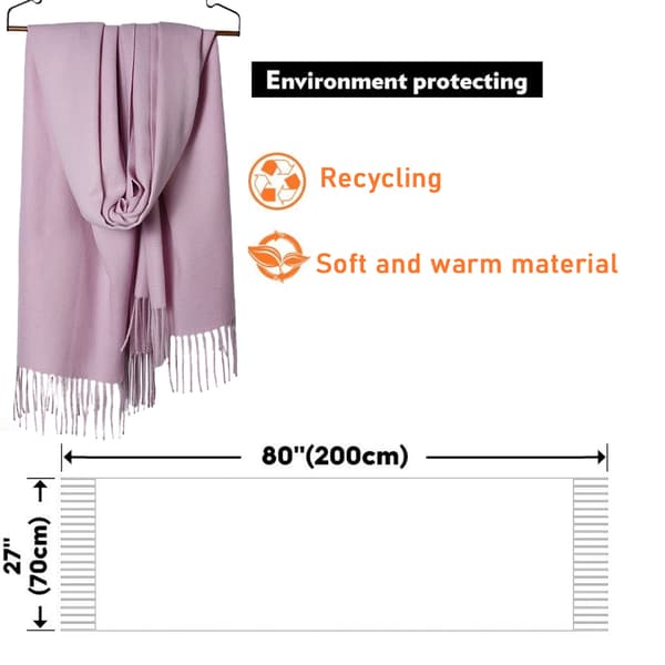 Blødt silkeagtigt sjal tørklæde til kvinder light pink