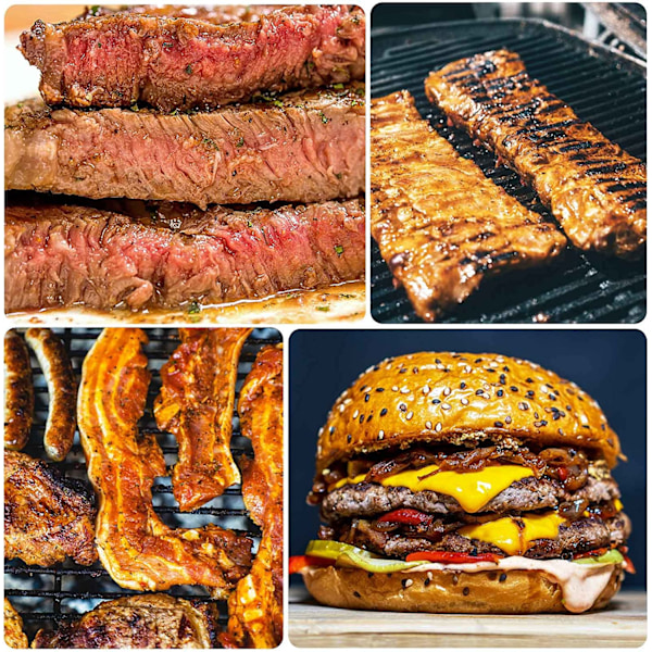 Gladworts Hamburgerpress Patty Maker Gjutaluminium Non-Stick